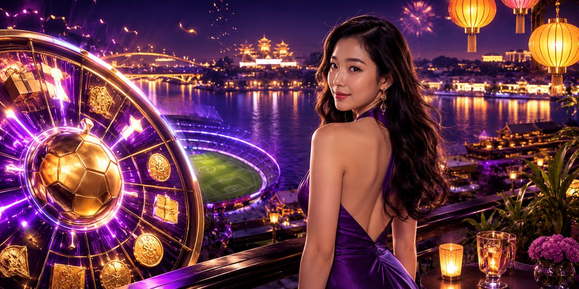 Bàn roulette tại Hội An được chiếu sáng bởi đèn lồng truyền thống trong đêm phố cổ