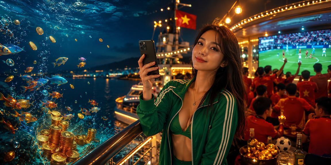 Người chơi thư giãn tận hưởng trải nghiệm casino trên điện thoại tại bãi biển Phú Quốc